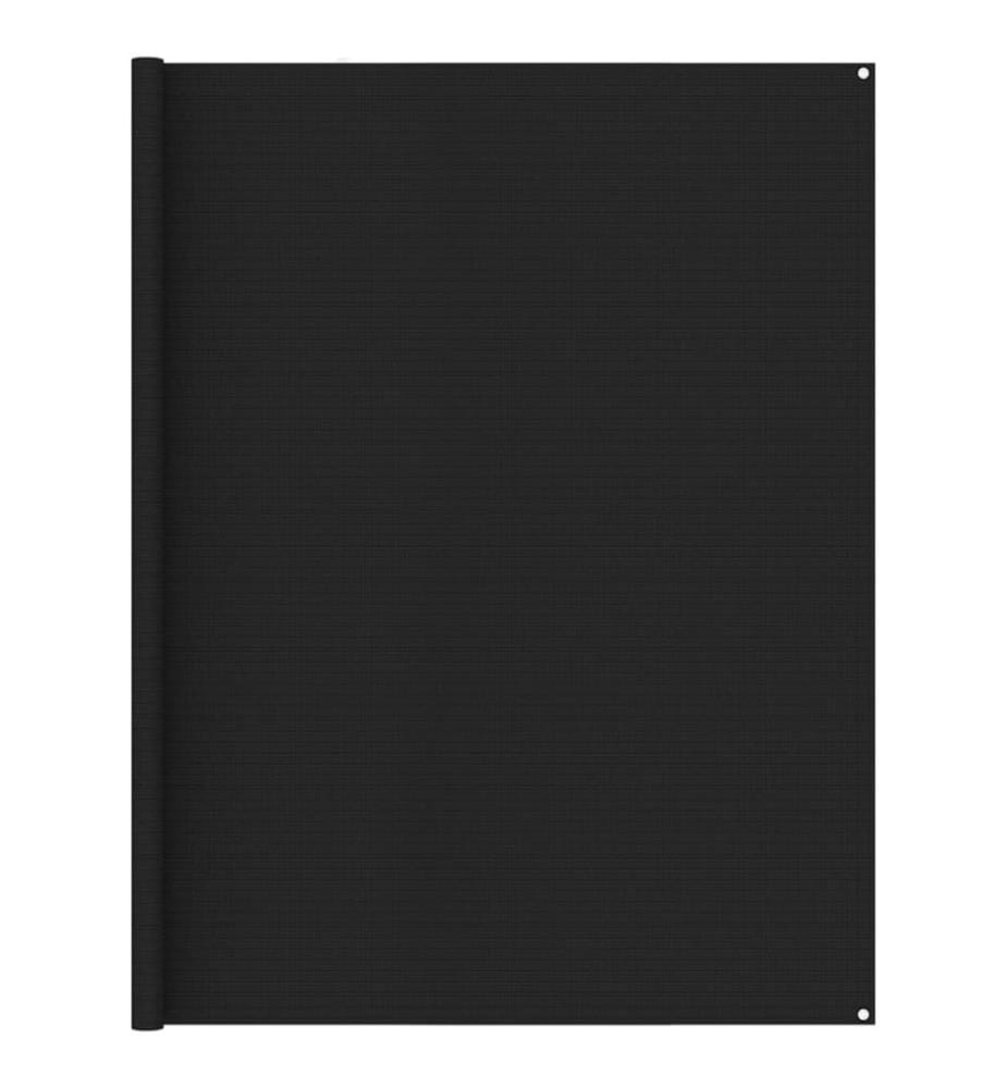 Zeltteppich 250x450 cm Schwarz
