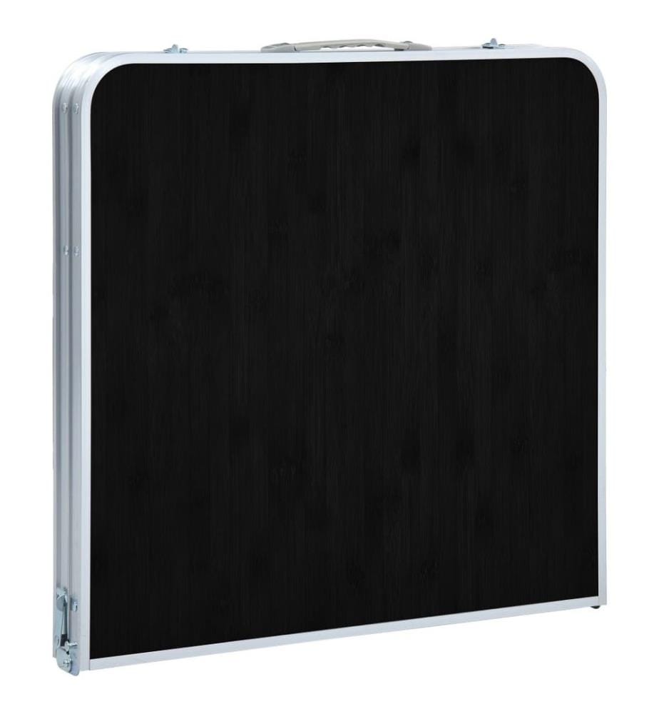 Klappbarer Campingtisch Grau Aluminium 120 x 60 cm