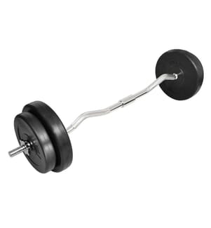 Langhantel Curlstange 30kg Set Hantel Scheiben