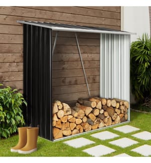 Holzscheitunterstand aus Metall 2 m³ - 163 x 83 x 154 cm
