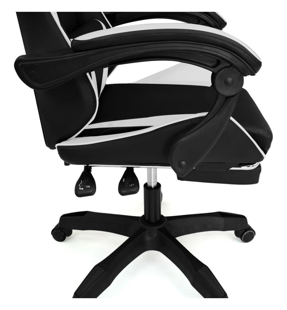 Office Chair 63 x 62 x 114-124 cm - Black & White