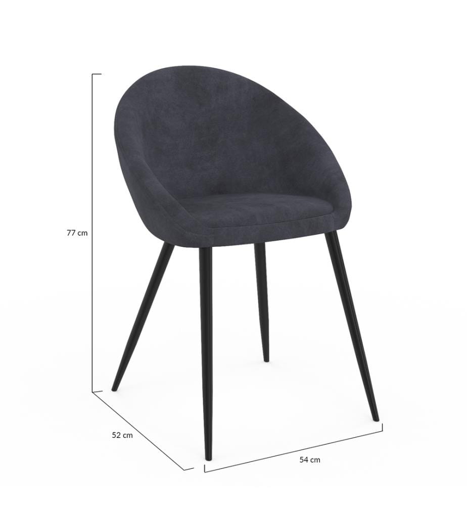 4er-Set Stühle Dory - Grau