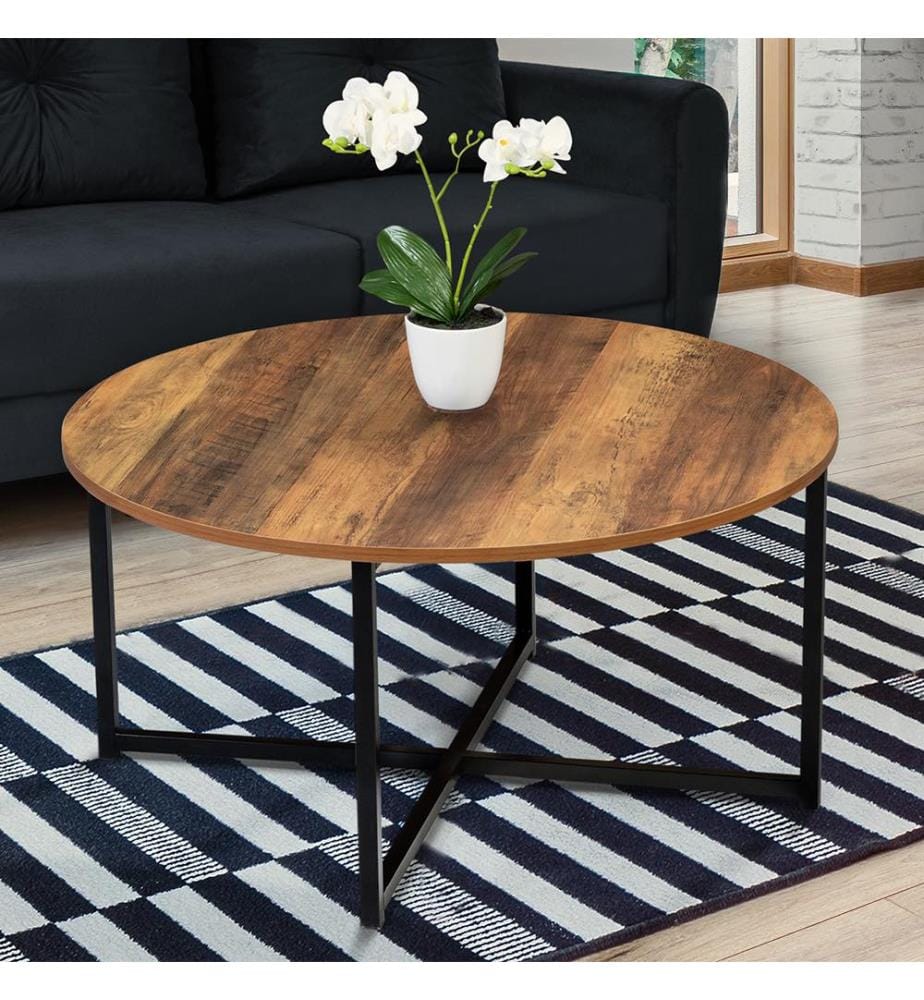 Eliza Coffee Table 80 x 40 cm - Black & Dark Brown