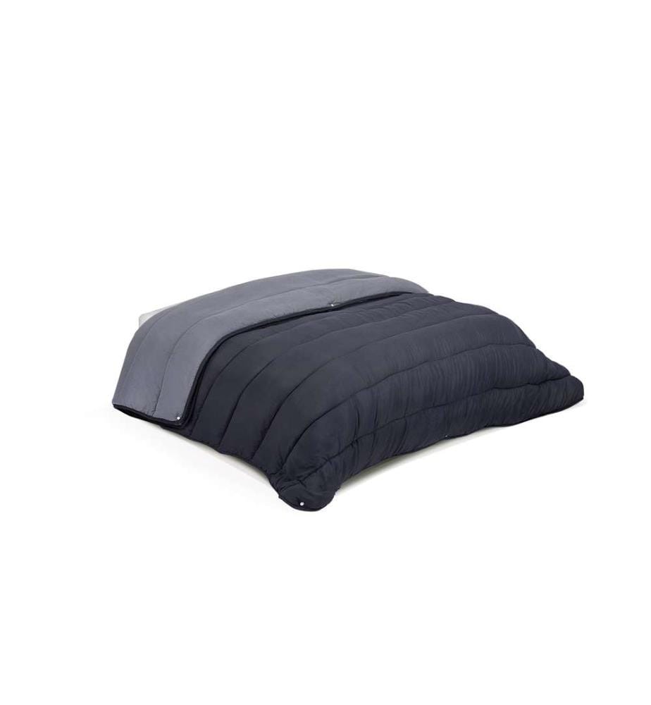Couette Double Extra-Chaude 4 Saisons 220x240cm - Microfibres 200 + 300 G/M2 - Gris