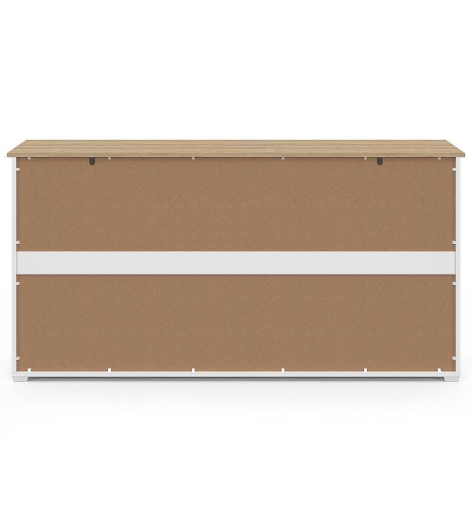 Sideboard „Jamy“ mit 3 Türen – Weiss und Holz