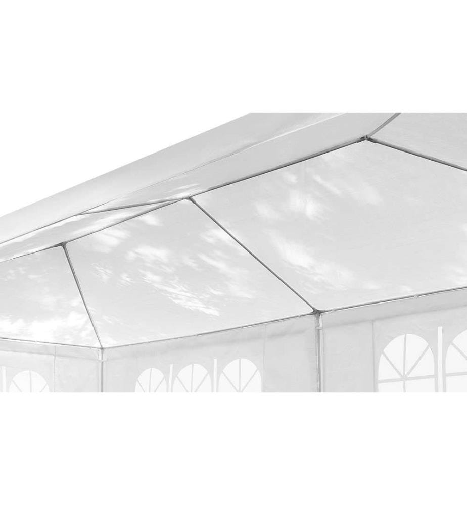 Partyzelt für den Aussenbereich 3 x 6 m + 4 Wände - Weiss