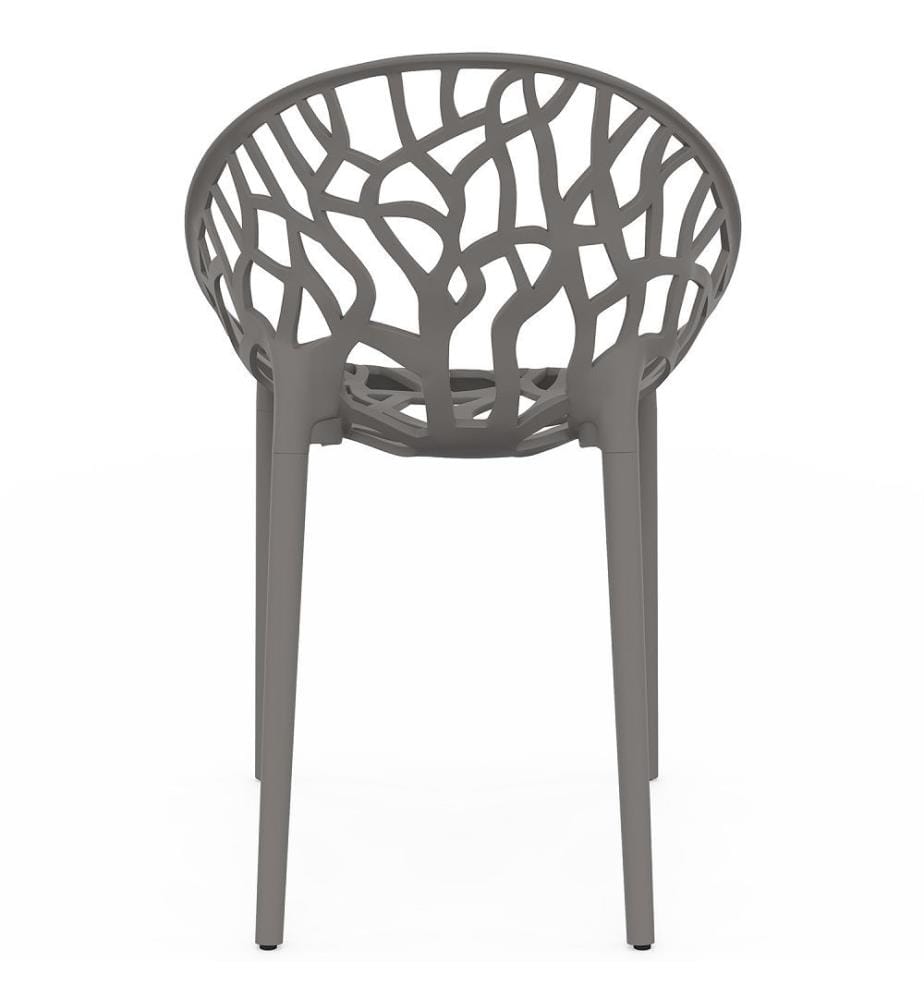 4er-Set Mira-Gartenstühle – Grau