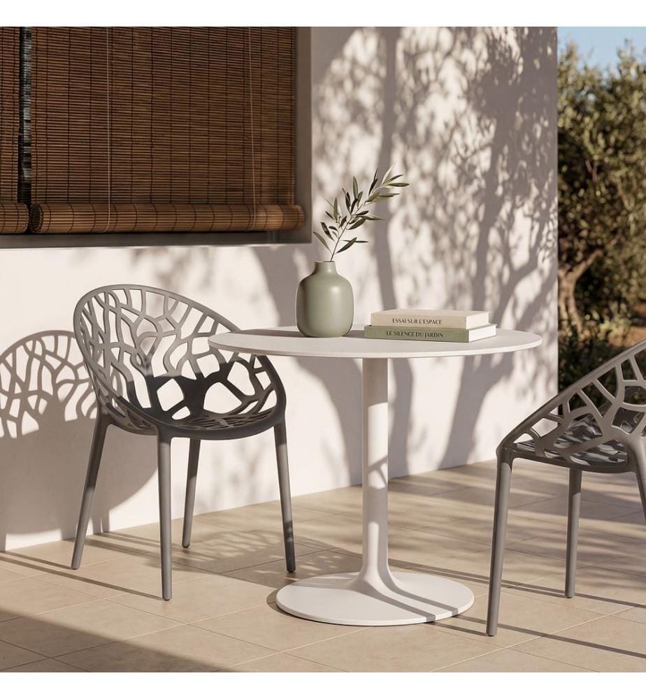 4er-Set Mira-Gartenstühle – Grau
