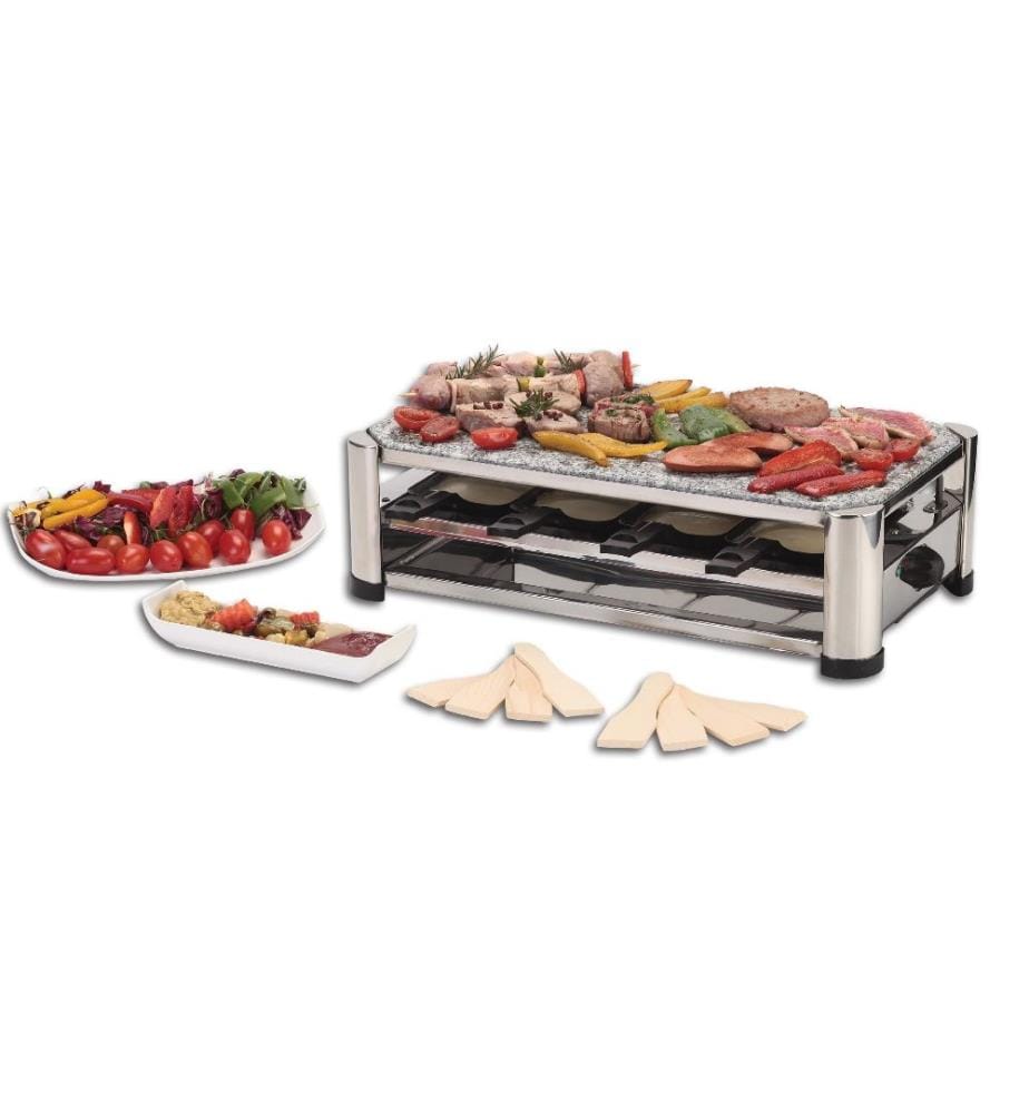 Raclette/Pancake/Grill 4 en 1, 8 personnes - 1500 W