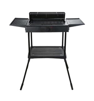 Elektrischer Grill 3 Höhen, 31x45cm, 2000W - Schwarz