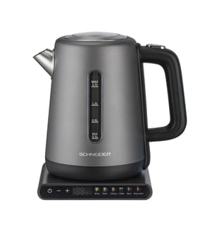 Wasserkocher Digitale Touch-Control, 1,7 L, 6 Voreinstellungen, 2200 W - Schwarz