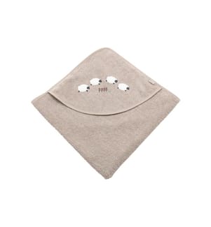 STERNTALER - Baby-Kapuzentuch Schaf Flocke 80 x 80 cm