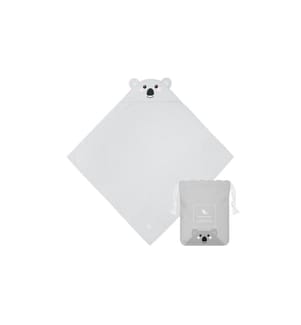 Dock & Bay - Serviette à capuche Koala 75 x 75 cm, Gris