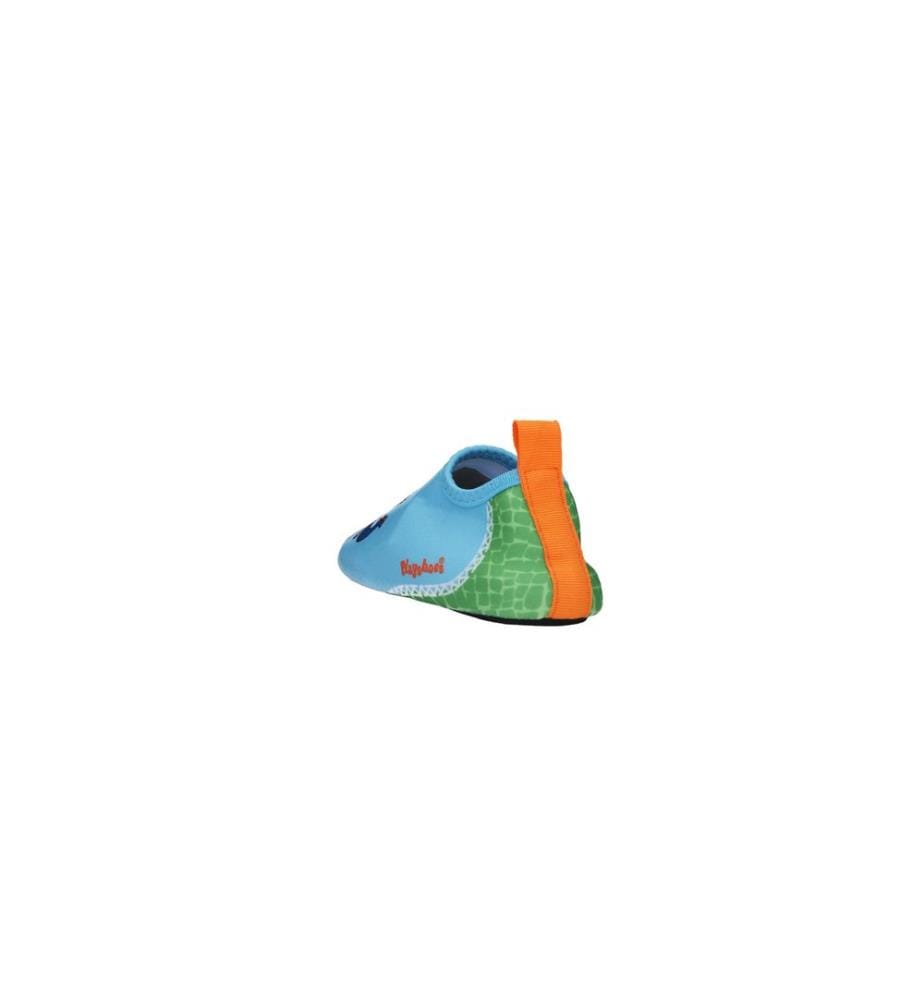 PLAYSHOES - Chaussure pieds nus Dino Bleu/Vert, Gr. 18-19