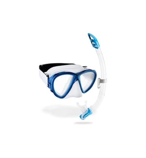 CRESSI - Fiji + Gamma Schnorchel-Kombiset Klar/Blau