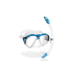 CRESSI - Matrix + Gamma Schnorchel Combo Klar/Blau