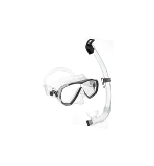 CRESSI - Estrella + Seal Dry Snorkel Combo Clear/Black