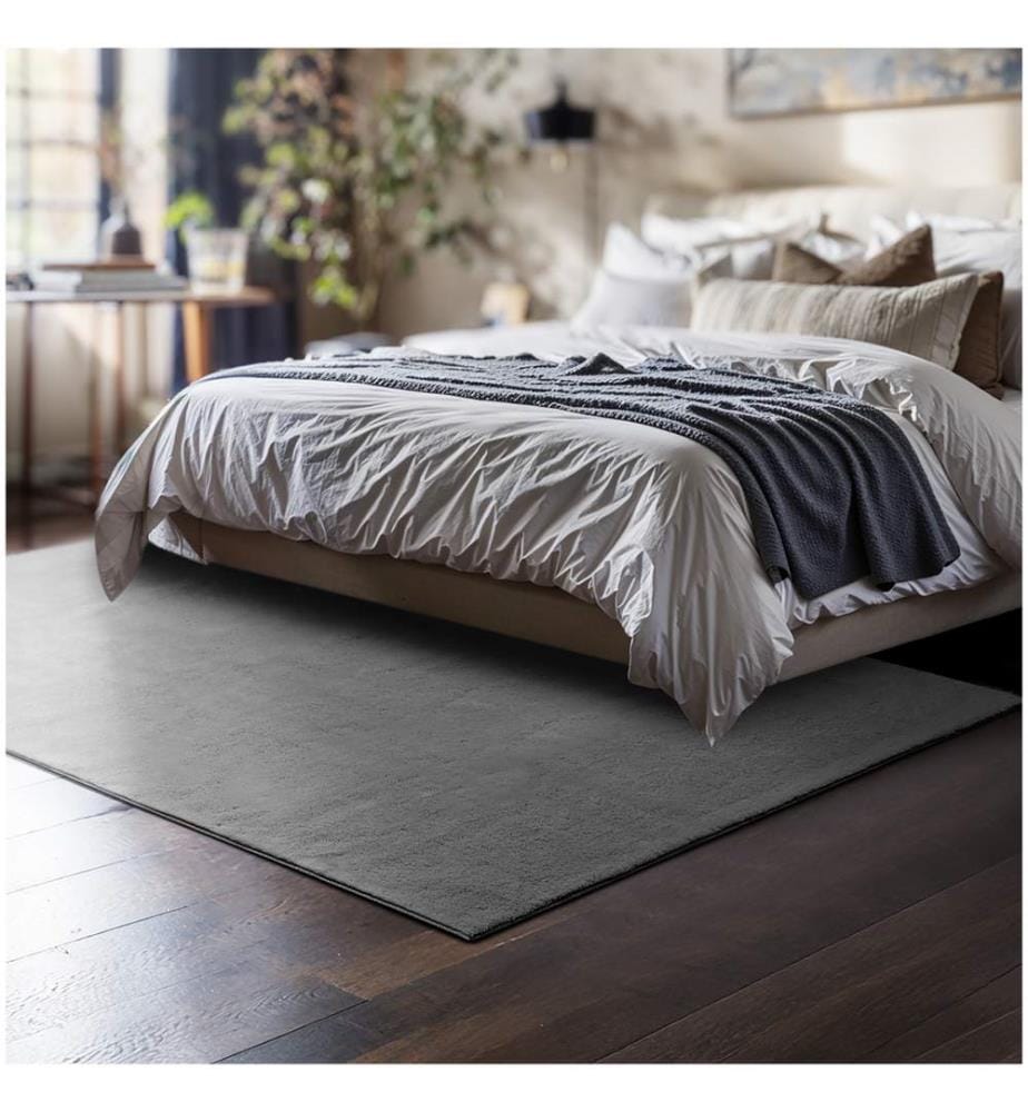 Kurzflorteppich Soft Zone - grau, 120 x 170 cm