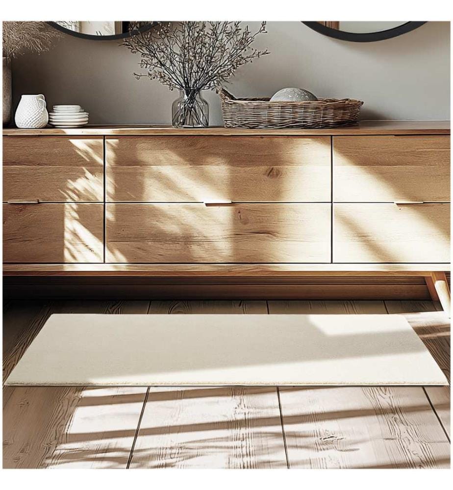 Kurzflorteppich Soft Zone - beige, 60 x 110 cm