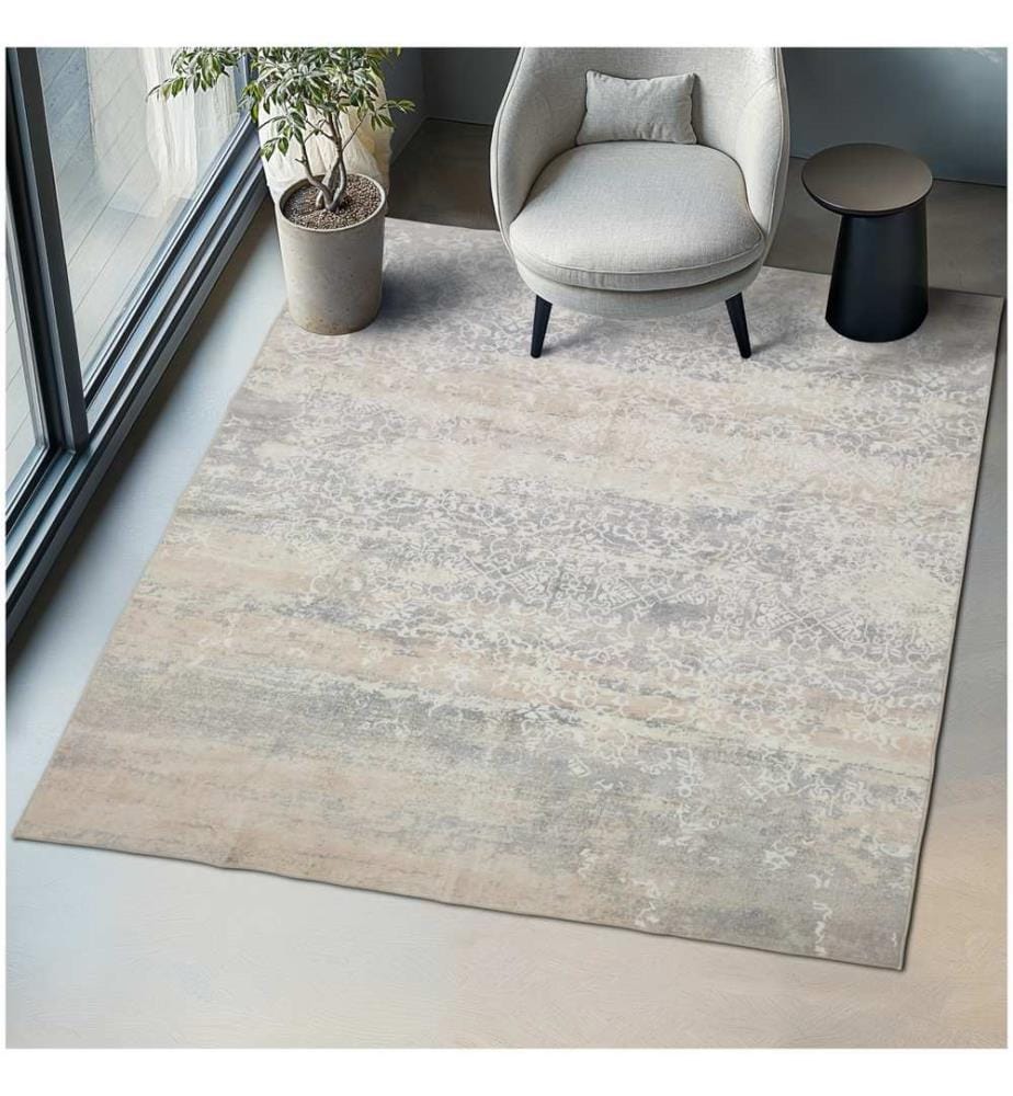 Washable Rug Dalia - various sizes, faded pattern, easy-care short pile, non-slip - 200 x 274 cm