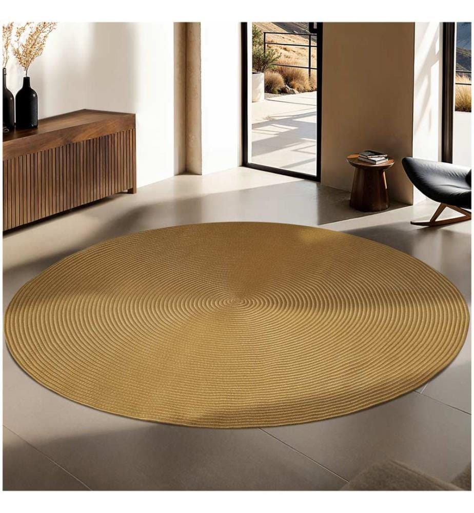 Geflochtener Teppich Raya in Jute-Optik, für In- und Outdoor - braun