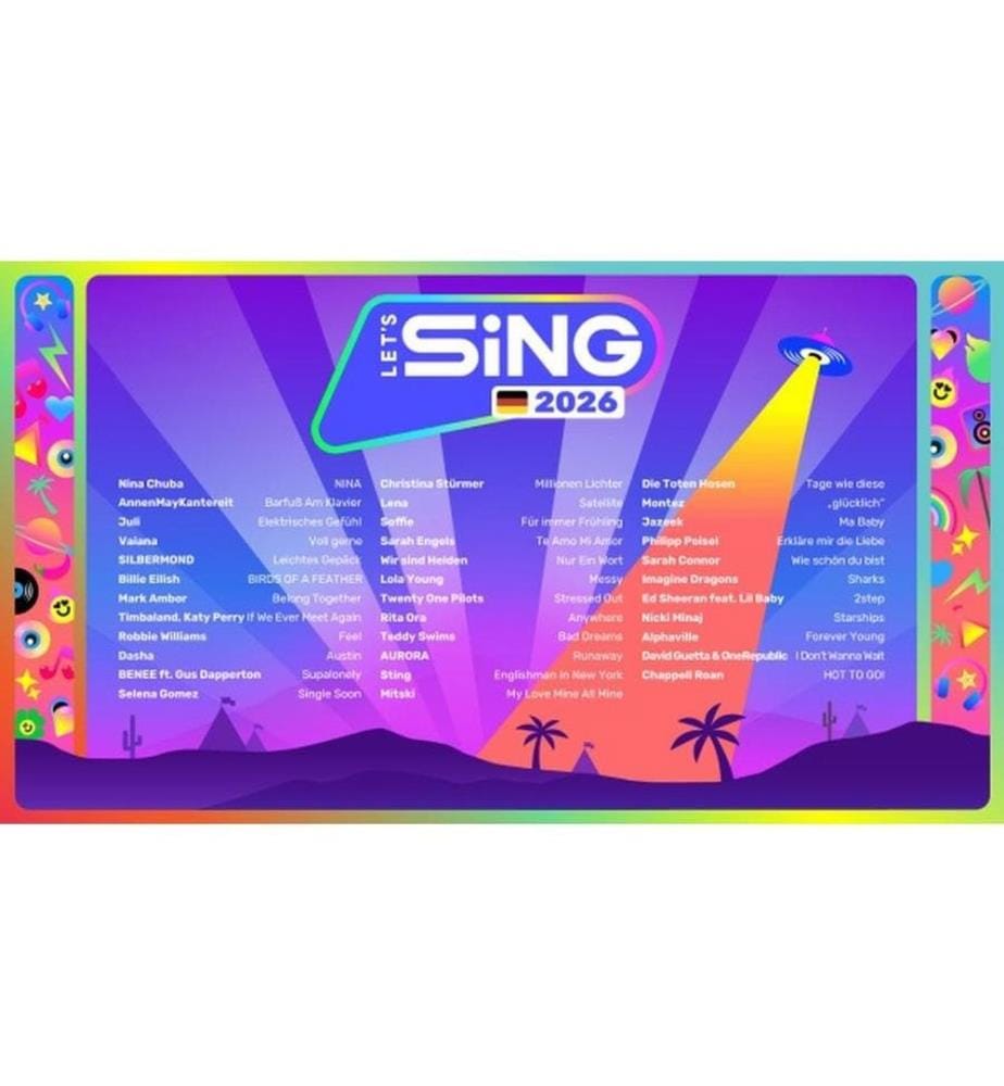 GAME Let's Sing 2026 + 2 micros pour PS5 version internationale