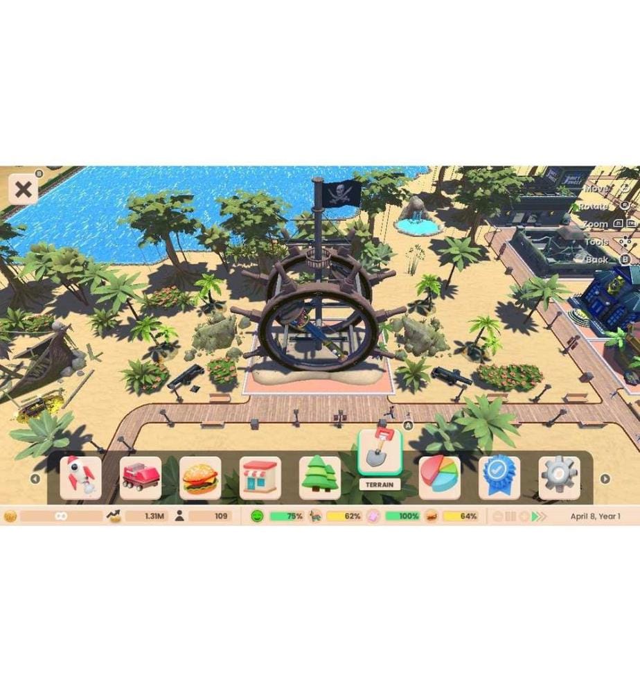 Atari Games RollerCoaster Tycoon Adventures Deluxe [NSW] (D) (Boîte)