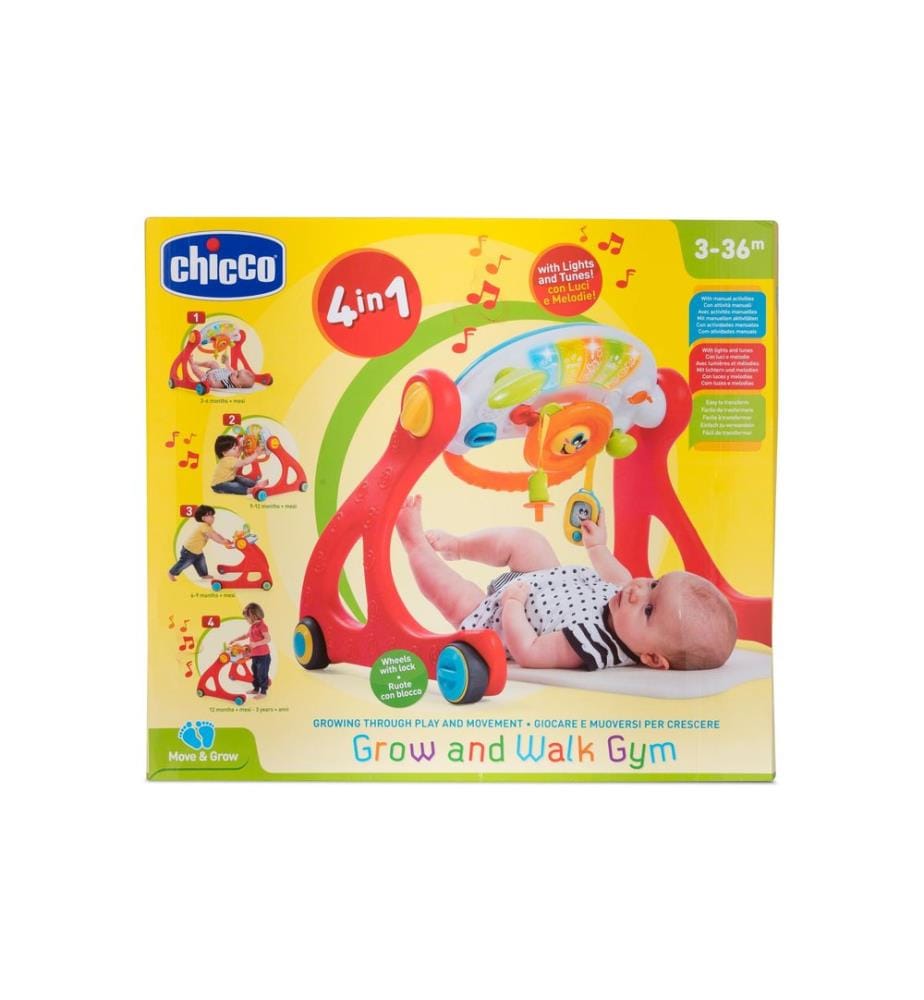 CHICCO - Trotteur Playgym Grow & Walk 4 en 1