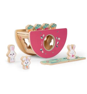 CHICCO - Jeux d'emboîtement My Wood Friends – La colline aux lapins