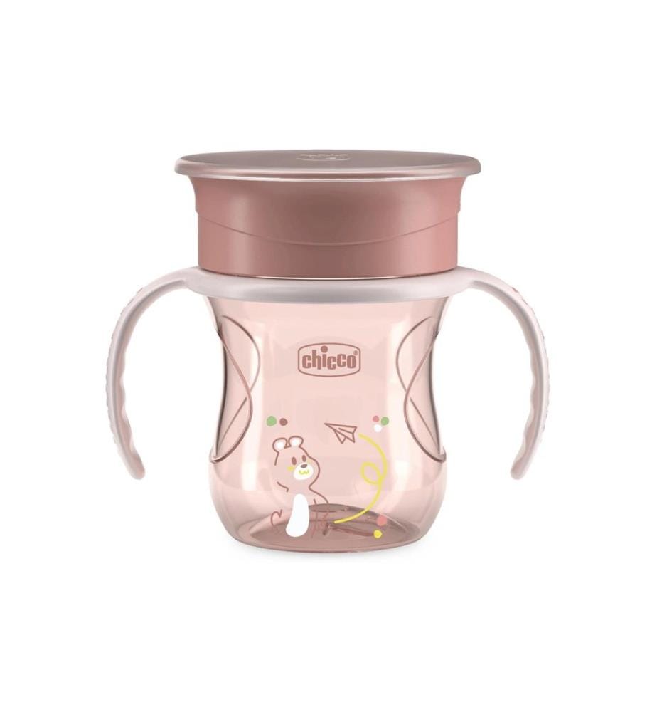 CHICCO - Kindertrinkbecher Perfect Cup 200 ml, Pink, 12m+