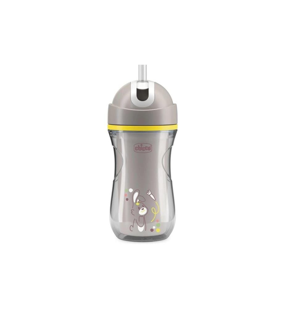 CHICCO - Kindertrinkbecher Sport Cup Grau, 14m+