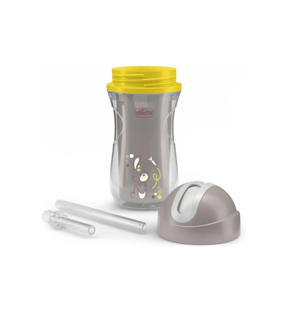 CHICCO - Kindertrinkbecher Sport Cup Grau, 14m+