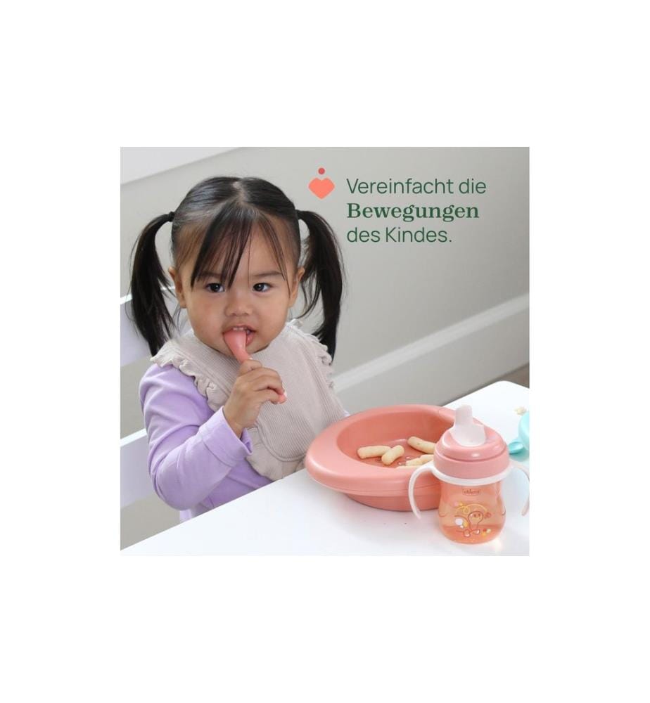 CHICCO - Kinderlöffel Gewinkelt, Blau, 8m+