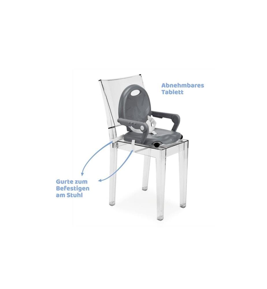 Rehausseur de chaise Chicco Pocket Snack Gris