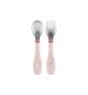 Chicco Kinderbesteckset Pink, 18m+