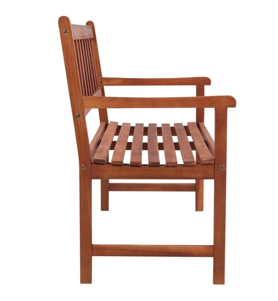 Garden bench with cushion 120 cm Solid acacia wood