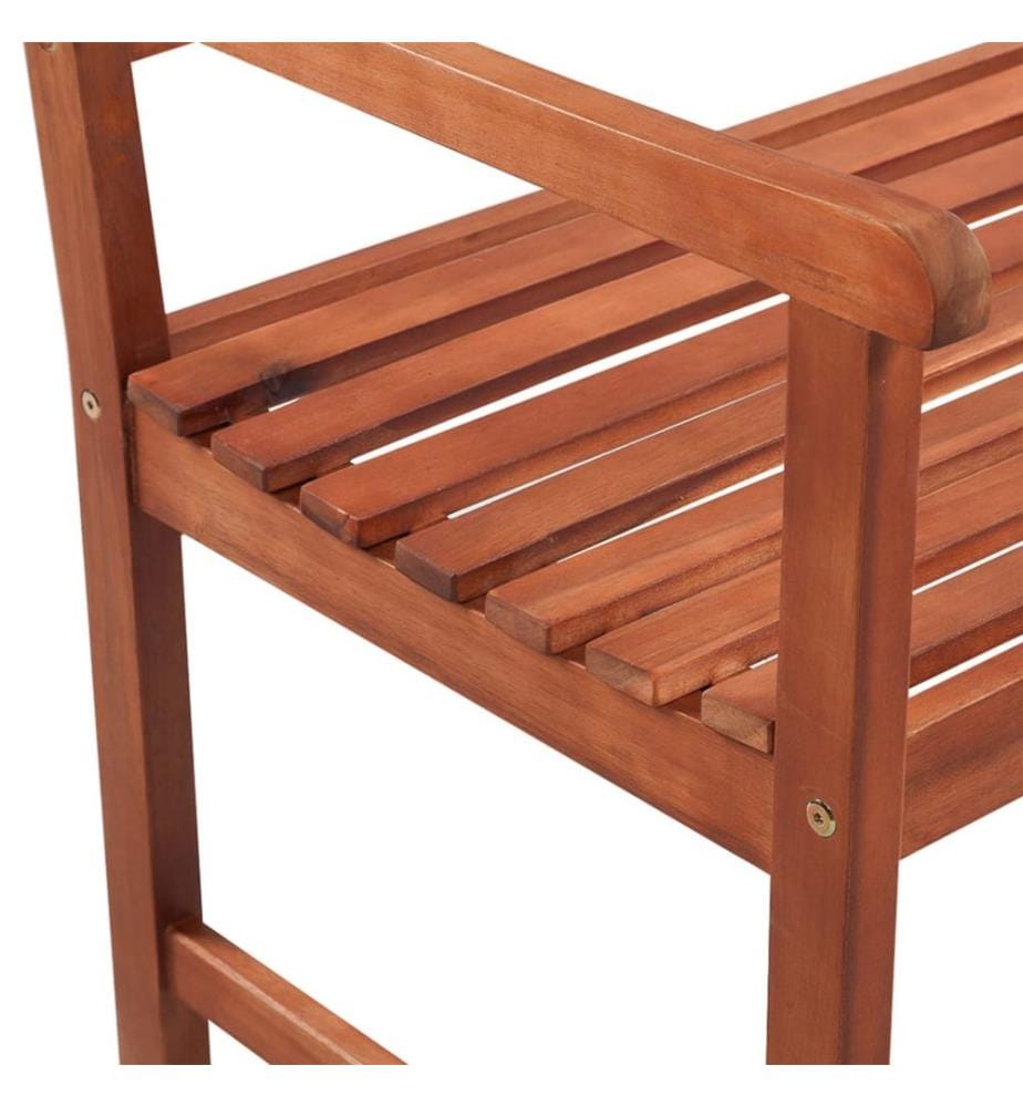 Garden bench with cushion 120 cm Solid acacia wood