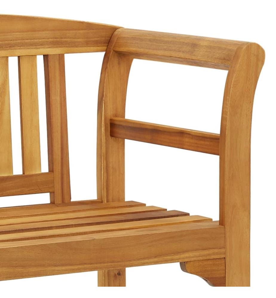 Banc de jardin 120 cm bois d'acacia solide