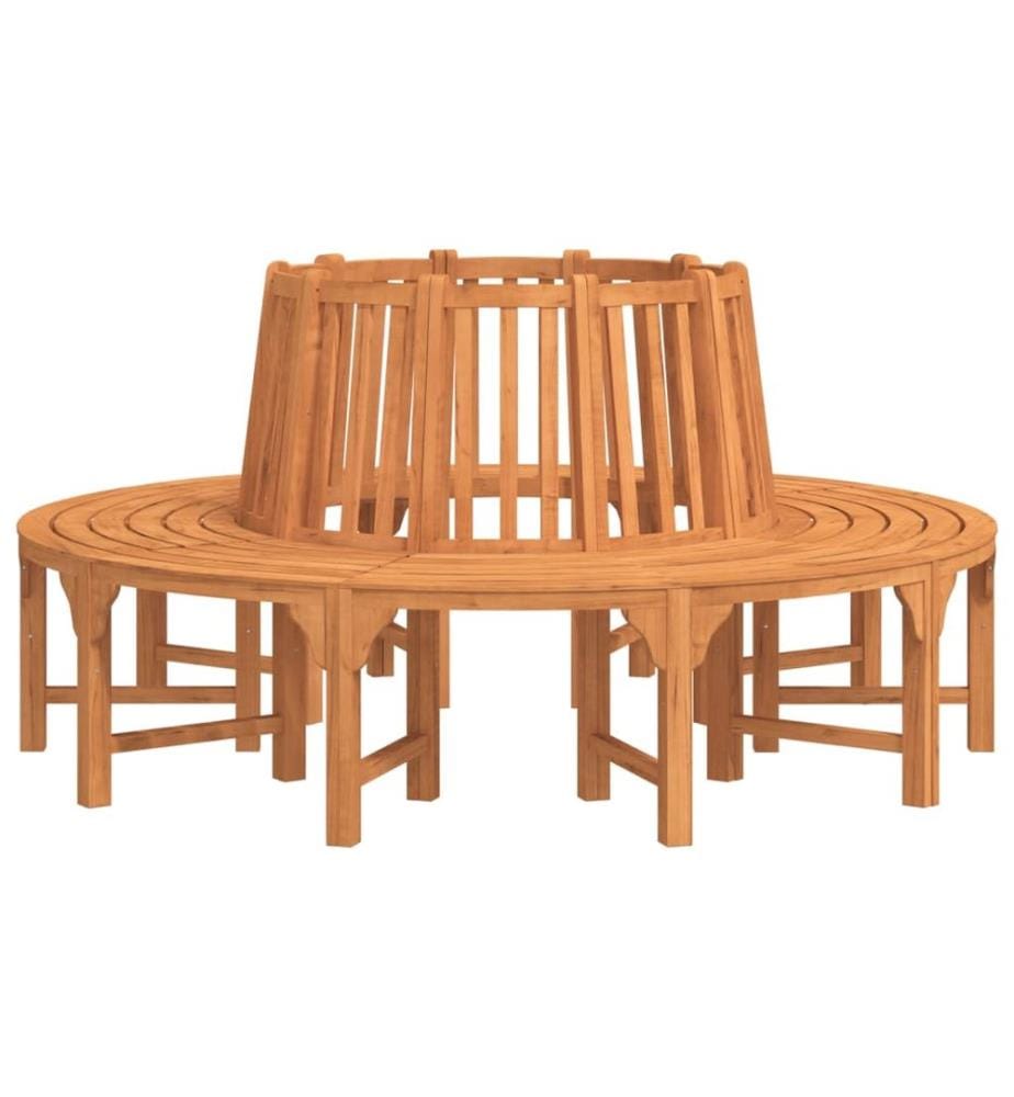Banc de tour d'arbre rond Ø208 cm bois massif eucalyptus