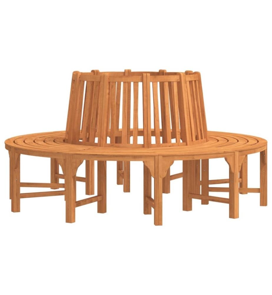 Banc de tour d'arbre rond Ø208 cm bois massif eucalyptus