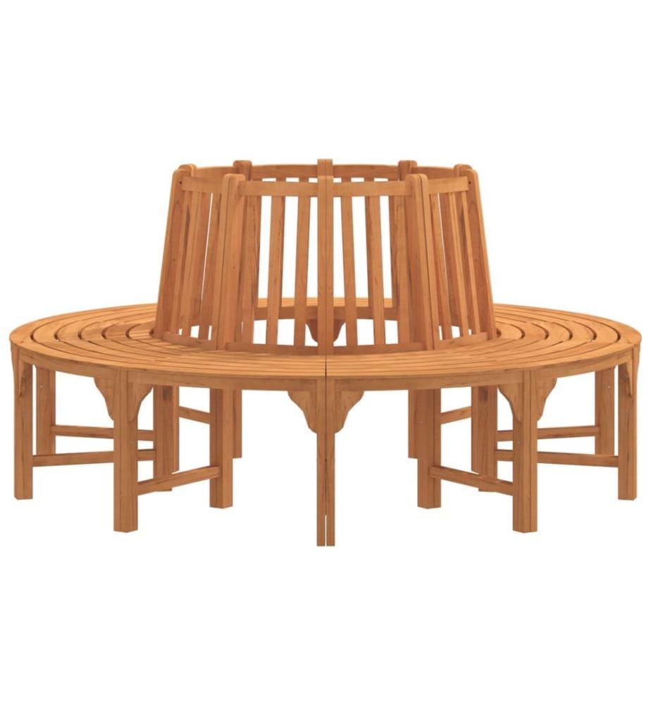 Banc de tour d'arbre rond Ø208 cm bois massif eucalyptus