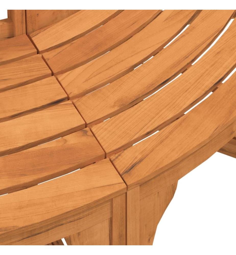 Banc de tour d'arbre rond Ø208 cm bois massif eucalyptus