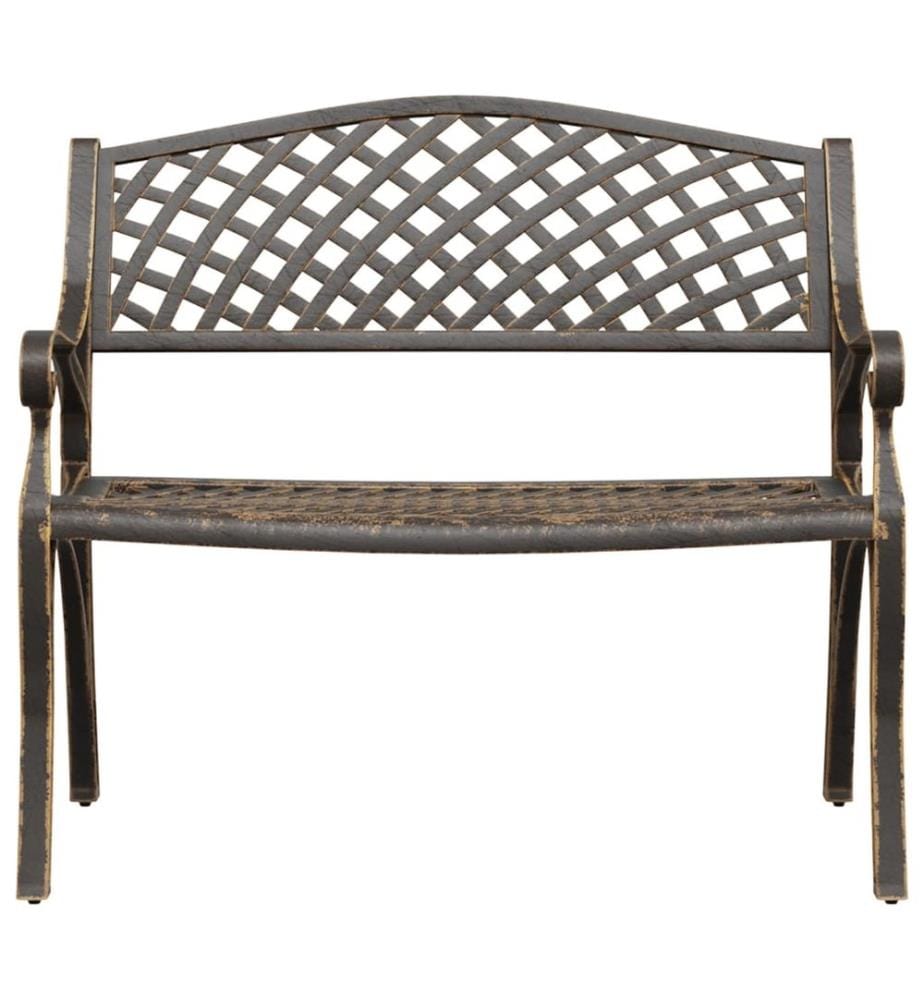 Garden bench 102 cm cast aluminium bronze