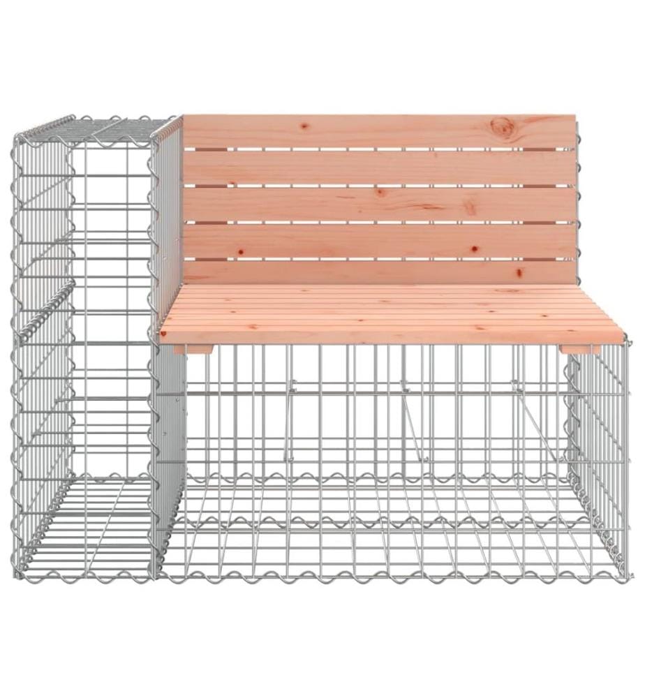Garden Bench design gabion 184x71x65,5 cm solid douglas wood