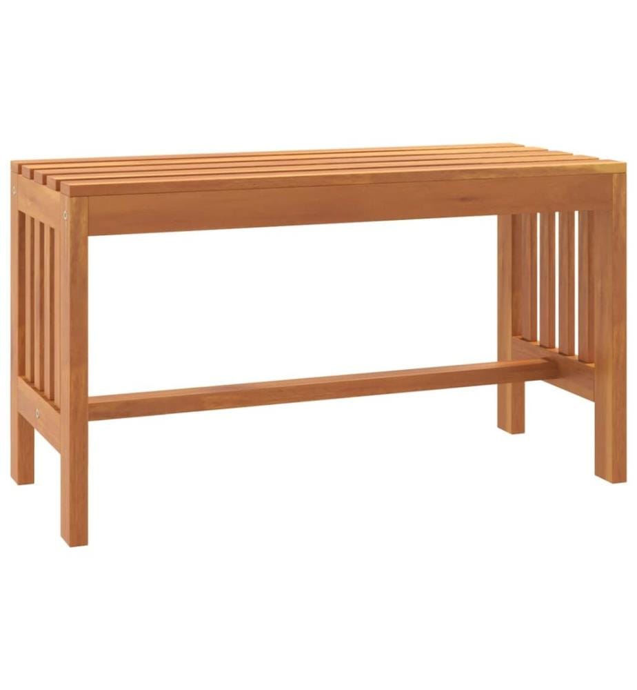 Banc de jardin 80 cm bois massif d'eucalyptus