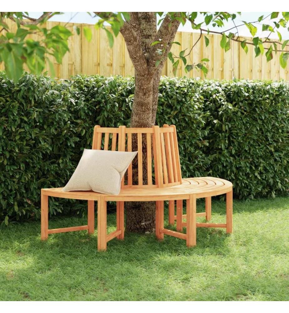 Banc circulaire demi-rond Ø160 cm bois massif de teck