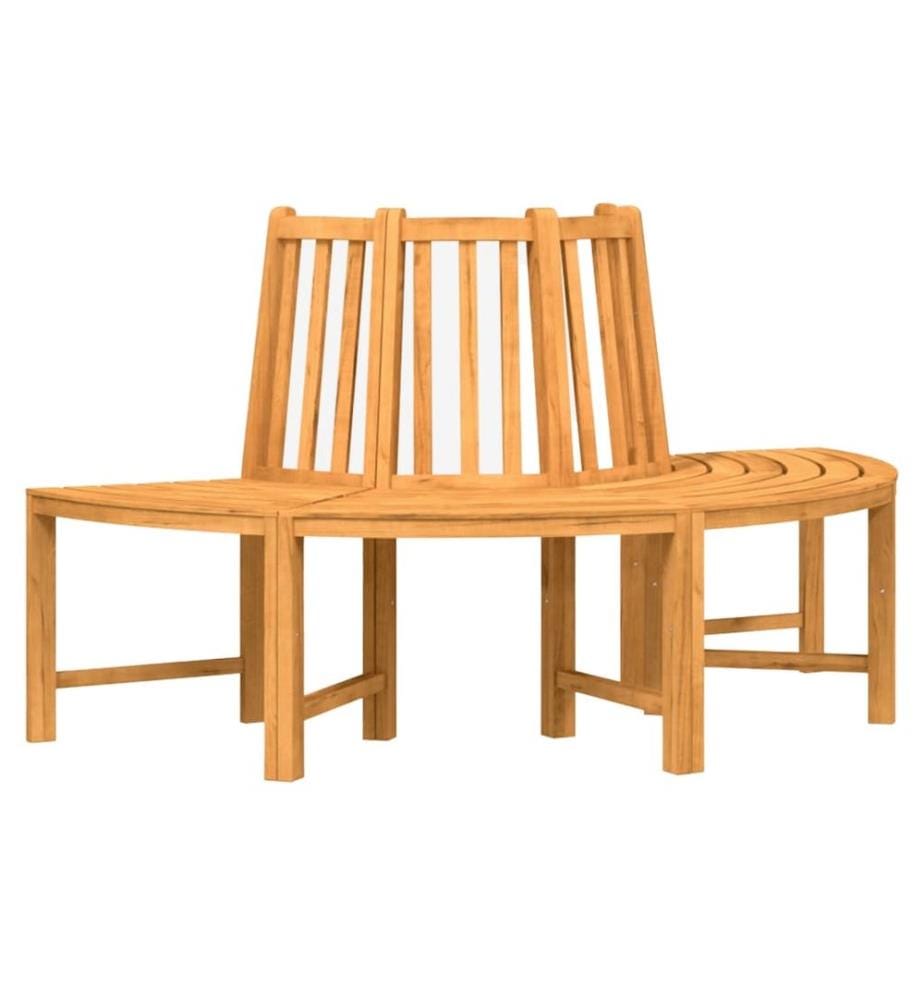 Banc circulaire demi-rond Ø160 cm bois massif de teck