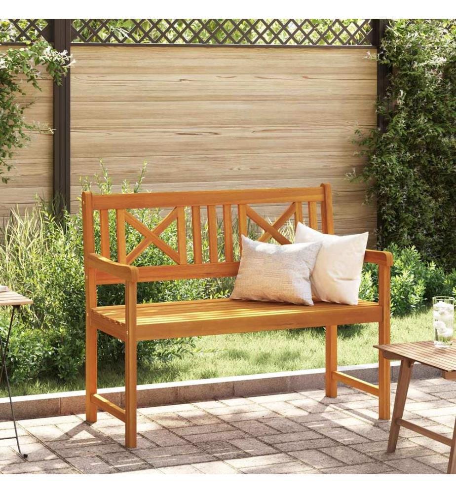 Garden Bench Brown 110 x 56 x 90 cm Solid Acacia Wood