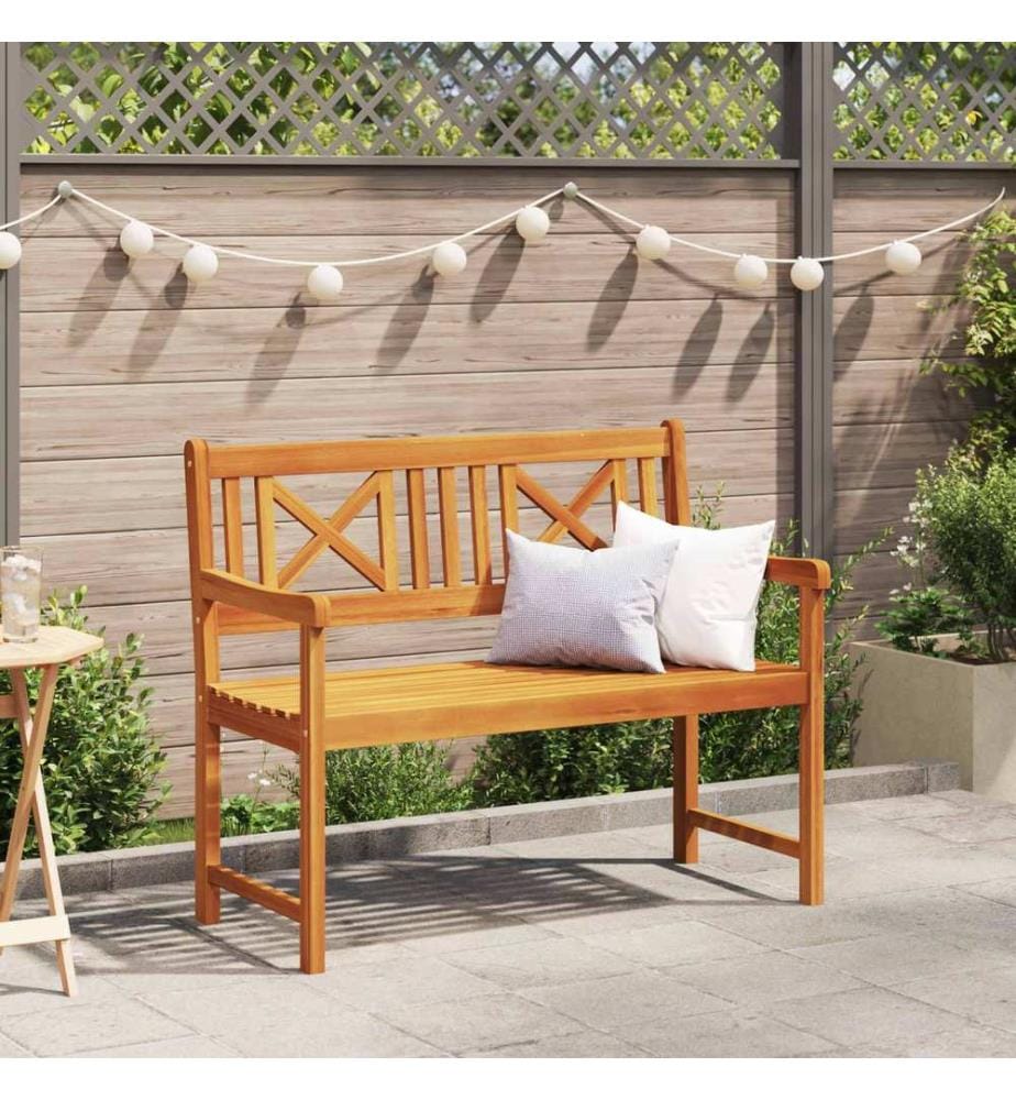 Garden Bench Brown 110 x 56 x 90 cm Solid Acacia Wood