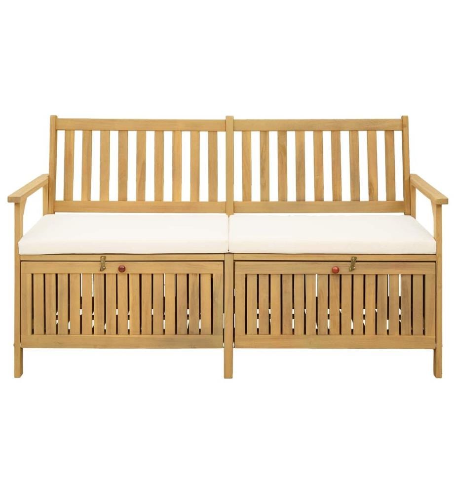 vidaXL Sitzbank mit Stauraum mit Kissen mit Speicher 148 x 63 x 84 cm